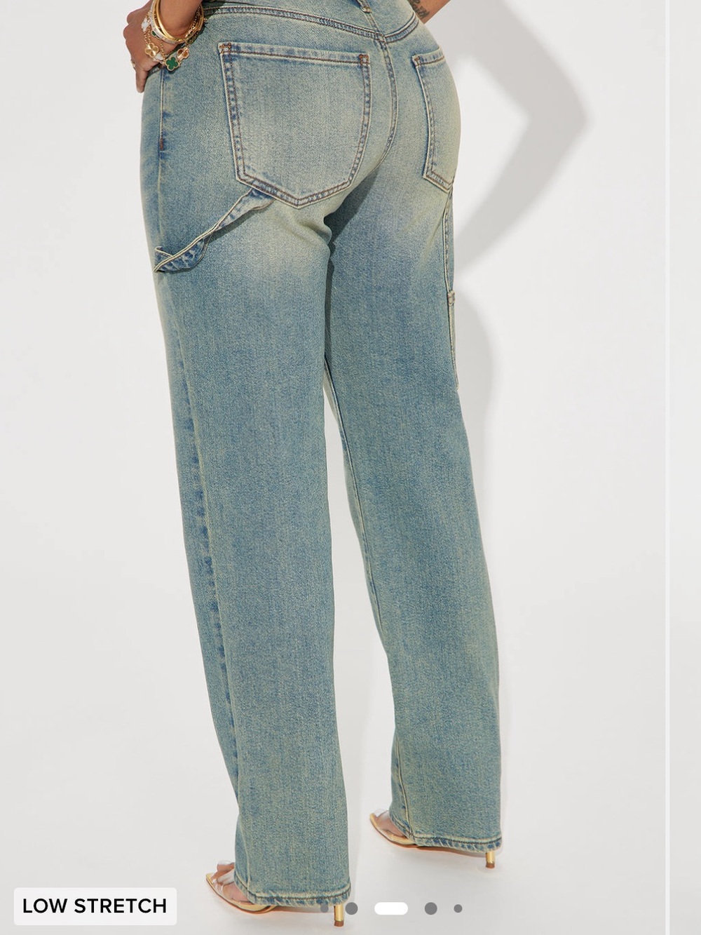 Carpenter style straight leg jeans